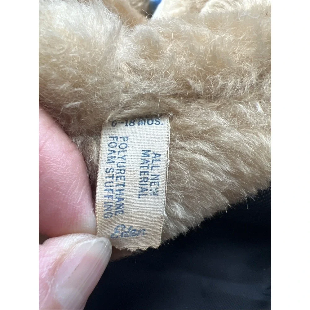 1978 Vintage Plush Darkest Peru Paddington London Bear Eden Toys w/Tags